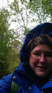 On my nature walk. It was 50 degrees and sprinkling.